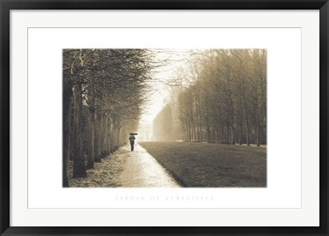 Framed Jardin de Versailles 24 x 36