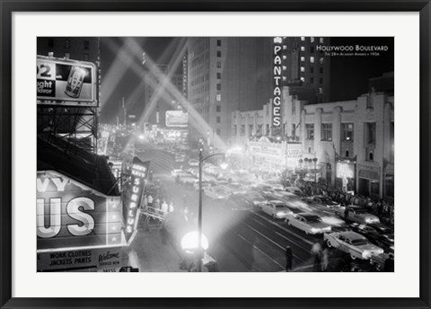Framed Hollywood Boulevard 24 x 36