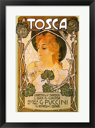 Framed Tosca 20 1/2 x 14 1/2