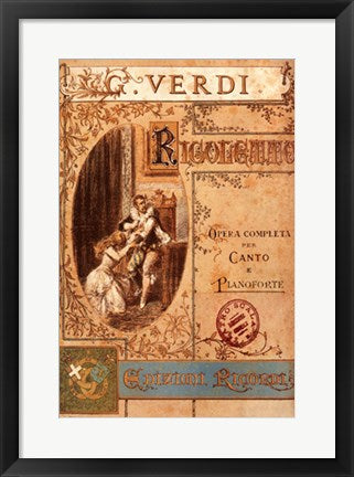 Framed Rigoletto 20 1/2 x 14 1/2