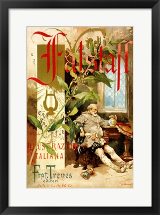 Framed Falstaff 20 1/2 x 14 1/2