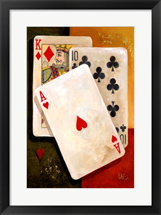 Framed Poker King by Barbara Katz | 20 1/2 x 14 1/2