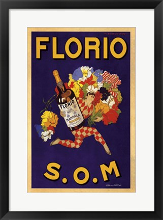 Framed Florio S.O.M. by Marcello Dudovich | 20 1/2 x 14 1/2