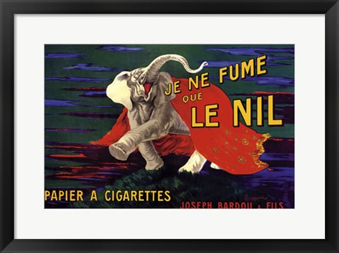 Framed Je Ne Fume Que Le Nil by Leonetto Cappiello | 14 1/2 x 20 1/2 Art P...