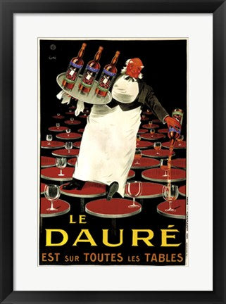 Framed Le Daure by Lotti | 20 1/2 x 14 1/2