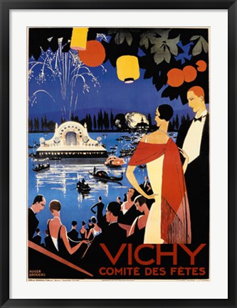 Framed Vichy by Roger Broders | 34 1/2 x 25