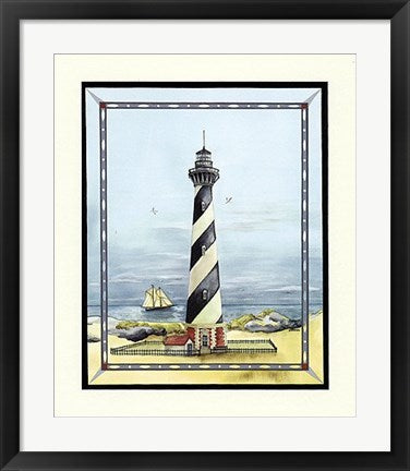 Framed Cape Hatteras Light by Wendy Wegner | 24 x 20