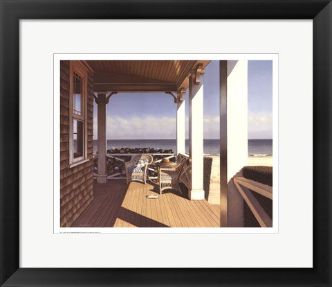 Framed Art Nantucket Shore by Daniel Pollera | 12 x 15