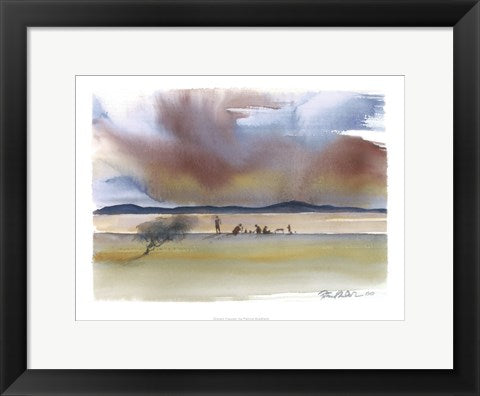 Framed Art Distant Figures by Patrick Bradfield | 11.8 x 15.7