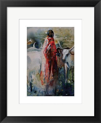 Framed Art Dawn Smoke by Frances Simpson | 15.7 x 11.8