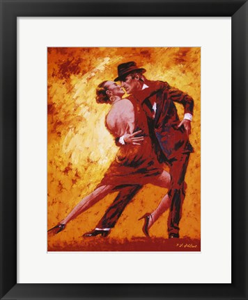 Framed Golden Tango by Terence Gilbert | 15.7 x 11.8