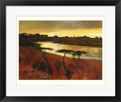 Framed Meandering River by Jonathan Sanders | 15.7 x 19.7