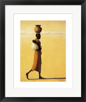 Framed Woman Walking by Tilly Willis | 19.7 x 15.7