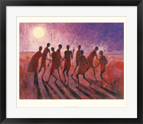 Framed Rhythmic Dancing by Jonathan Sanders | 19.7 x 23.6