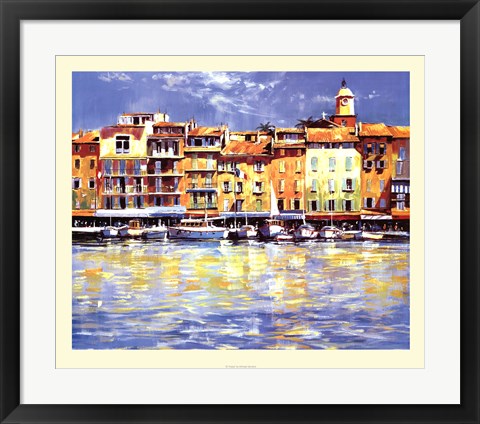Framed St. Tropez by Michael Sanders | 19.7 x 23.6
