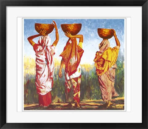 Framed Three Women by Tilly Willis | 19.7 x 23.6