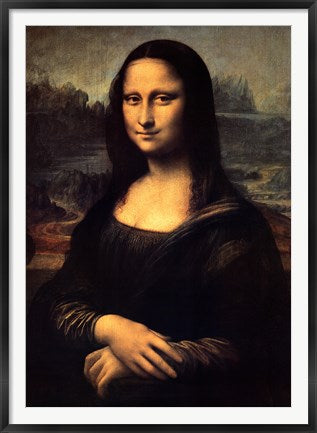 Framed Art Mona Lisa by Leonardo Da Vinci Wall Decor 18x24 Artwork