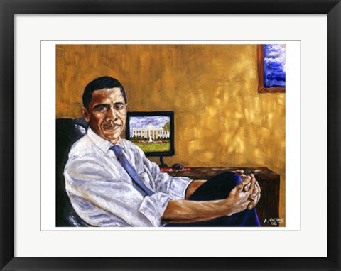 Framed Obama, Historical Journey by Andrew Nichols | 17 x 23