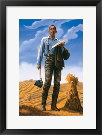 Framed Hope: Barack Obama by Sarah Jenkins | 14 x 11