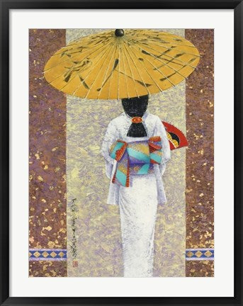 Framed Girl in Kimono I by Mira Latour | 31 1/2 x 23 1/2