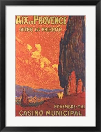 Framed Art Aix En Provence by Marcel Feguide Wall Decor 18x24 Artwork
