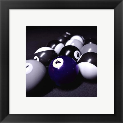 Framed Art Four Ball by Jim Rush Framed Art for your Home Wall Decor 18x24 Artwork