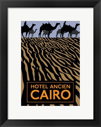 Framed Art Hotel Ancien - Cairo Wall Decor 18x24 Artwork