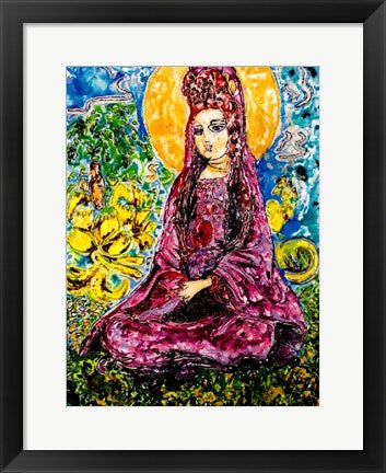 Framed Art Buddha by Natalie Talocci Wall Decor 18x24 Artwork