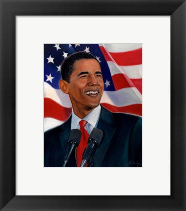 Framed Art American History (Barack Obama) by Sterling Brown | 10 1/4 x 8 1/4 ...