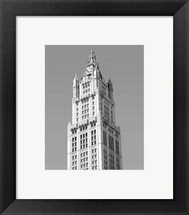 Framed Art Wollworth Building, NY by Phil Maier | 10 x 8