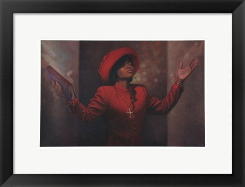 Framed Blessed and Highly Favored by Henry Lee Battle | 12 x 16