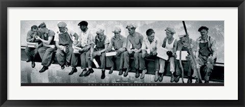 Framed Men on Girder, New York 12 x 36