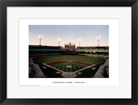 Framed Art Comiskey Park, Chicago by Ira Rosen | 13 x 19