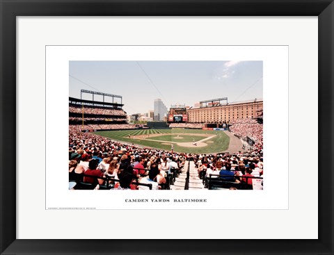 Framed Art Camden Yards, Baltimore by Ira Rosen | 13 x 19