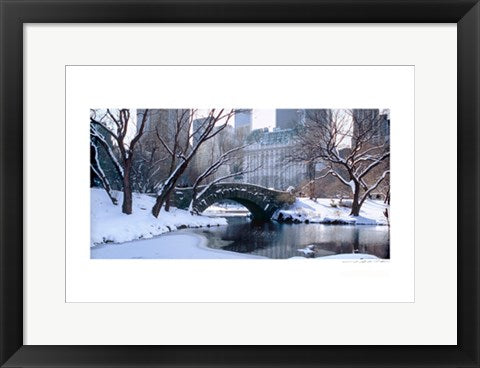 Framed Art Central Park, Winter by Viktor Balkind | 13 x 19