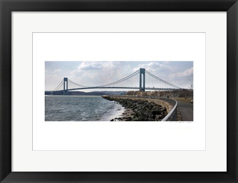 Framed Art Verrazano Bridge by Viktor Balkind | 13 x 19