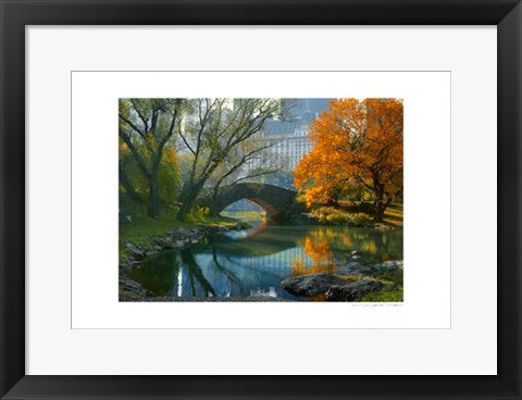 Framed Art Plaza, Central Park by Viktor Balkind | 13 x 19
