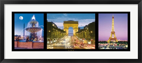 Framed Paris by Photography Collection | 13 x 37