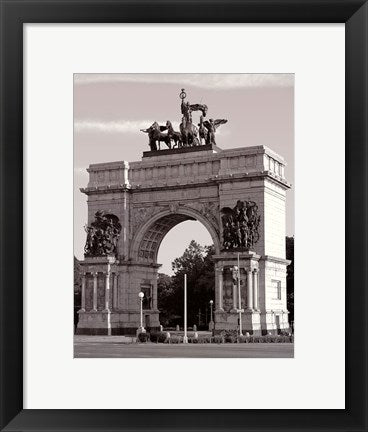 Framed Grand Army Plaza Arch, Brooklyn by Phil Maier | 14 x 11