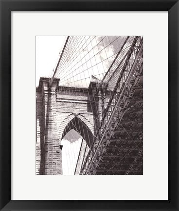 Framed Under the Brooklyn Bridge by Phil Maier | 14 x 11