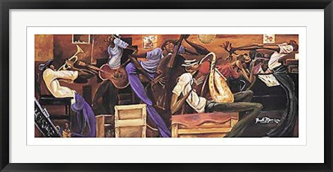 Framed Backstage by Frank Morrison | 16 1/2 x 38 1/4