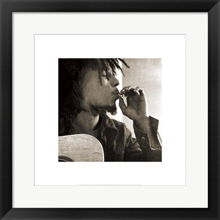 Framed Art Bob Marley: Ganja 16 x 16