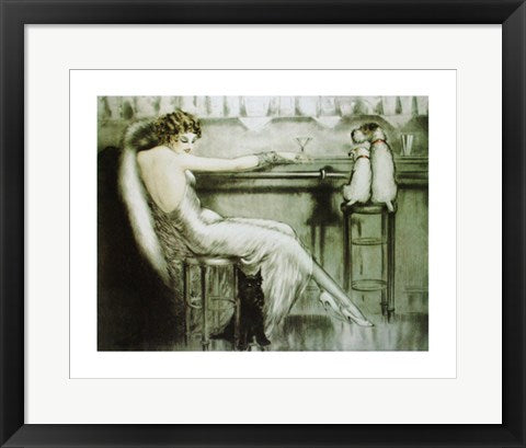 Framed Art Le Cocktail by Louis Icart | 16 x 20