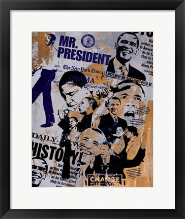 Framed Mr. President by Bobby Hill | 18 x 14