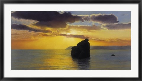 Framed Evening's Profile by Wendy Corbett | 19 3/4 x 39 1/2