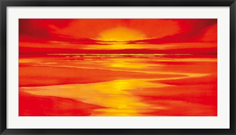 Framed Red Sky by Robert J. Ford | 19 3/4 x 39 1/2