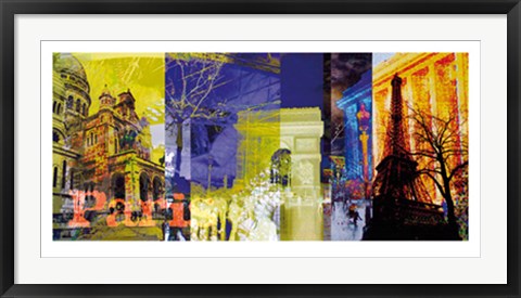 Framed Paris by Don Carlson | 19 3/4 x 39 1/2