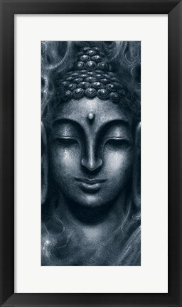 Framed Shiva in Blue by Nataraja | 19 3/4 x 9
