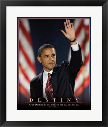 Framed Barack Obama: Destiny 20 x 16