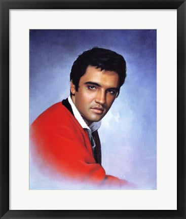Framed Elvis Presley: Red Sweater 20 x 16
